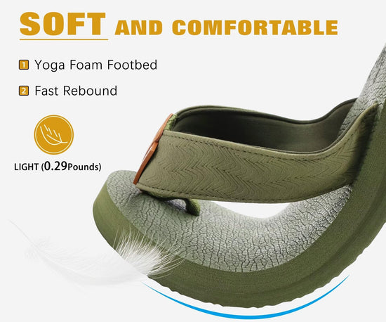 KuaiLu men's sandals with arch support and comfortable cushion for indoor outdoor use.