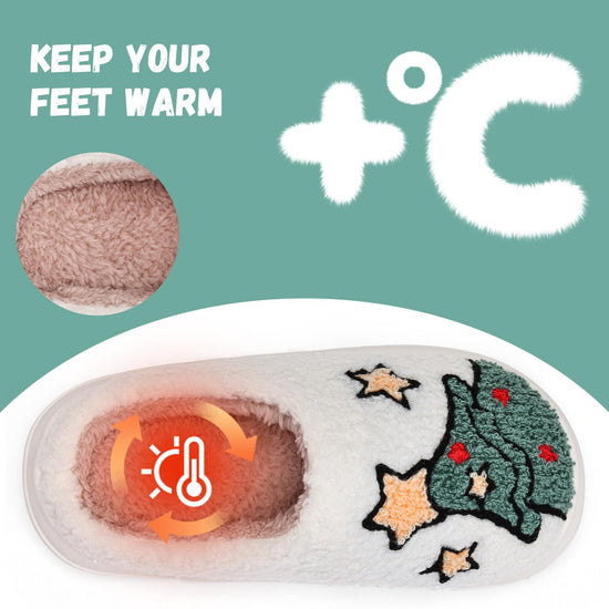 IceUnicorn slippers — warm soft plush memory foam for indoor outdoor use