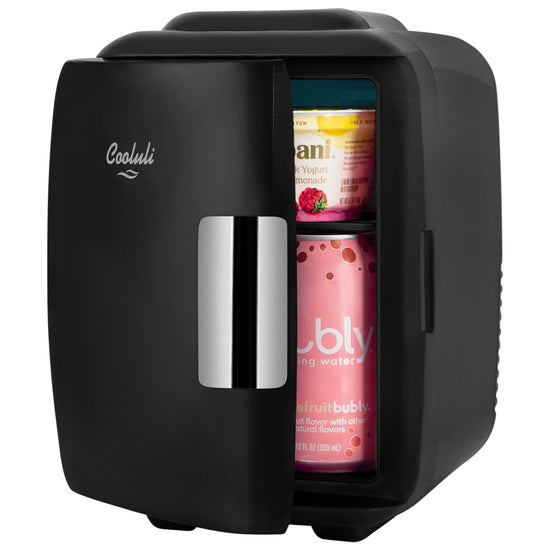 Cooluli mini fridge — portable thermoelectric cooler and warmer system 4 liters 6 cans