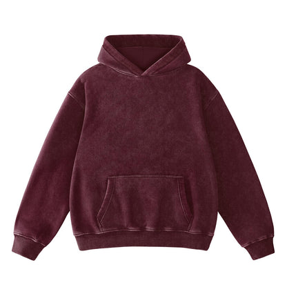 Dnzzs acid wash hoodie — super soft oversized sweatshirt for men