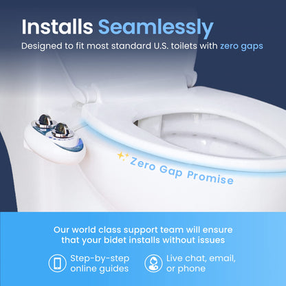 LUXE bidet NEO 120 — self-cleaning non-electric bidet attachment for toilet seat