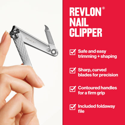 Revlon nail clipper — durable stainless steel design