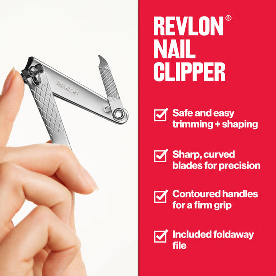 Revlon nail clipper — durable stainless steel design