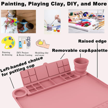 Svartur task tray with removable cup and palette