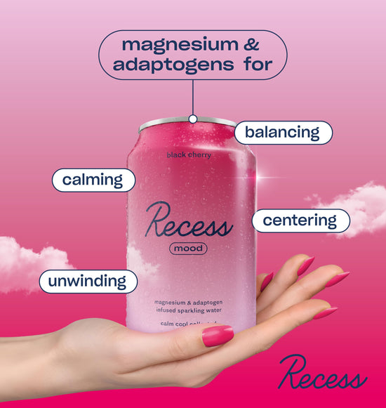 Recess drink — magnesium calming beverage, 12 ounce, pack of 12