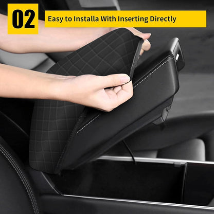 AOMSAZTO armrest covers — console pad for 2016-2021 Jeep Cherokee