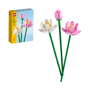 LEGO building blocks — lotus flower for home decor and display 40647