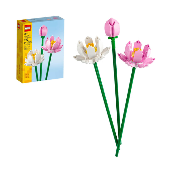 LEGO building blocks - Lotus flower design for home decor and kids ages 8+ 40647