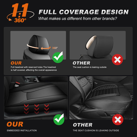 Vehicle seat cover — Custom fit faux leather for Honda Accord 2023-2026 LX rear row