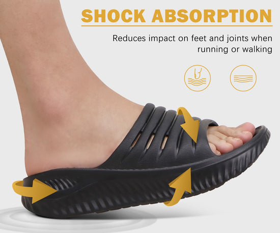 KuaiLu womens sandals with plantar fasciitis support and thick cushioning for post-exercise comfort