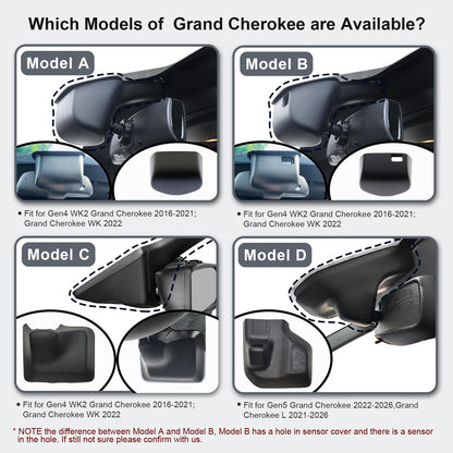 Mangoal onboard camera — front 4K and rear 1080P for Grand Cherokee models 2022-2026