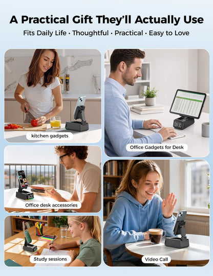 Bluetooth speaker with phone stand and HD sound for gifts for him or her