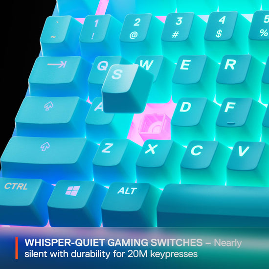 SteelSeries RGB gaming keyboard — Tenkeyless design with 8-zone illumination.
