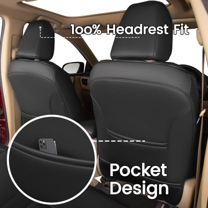 HKZ vehicle seat cover — Faux leather for 2014-2019 Toyota Corolla sedan