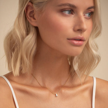 JNZSSWHJJH initial necklace - dainty A-Z pendant for women and girls