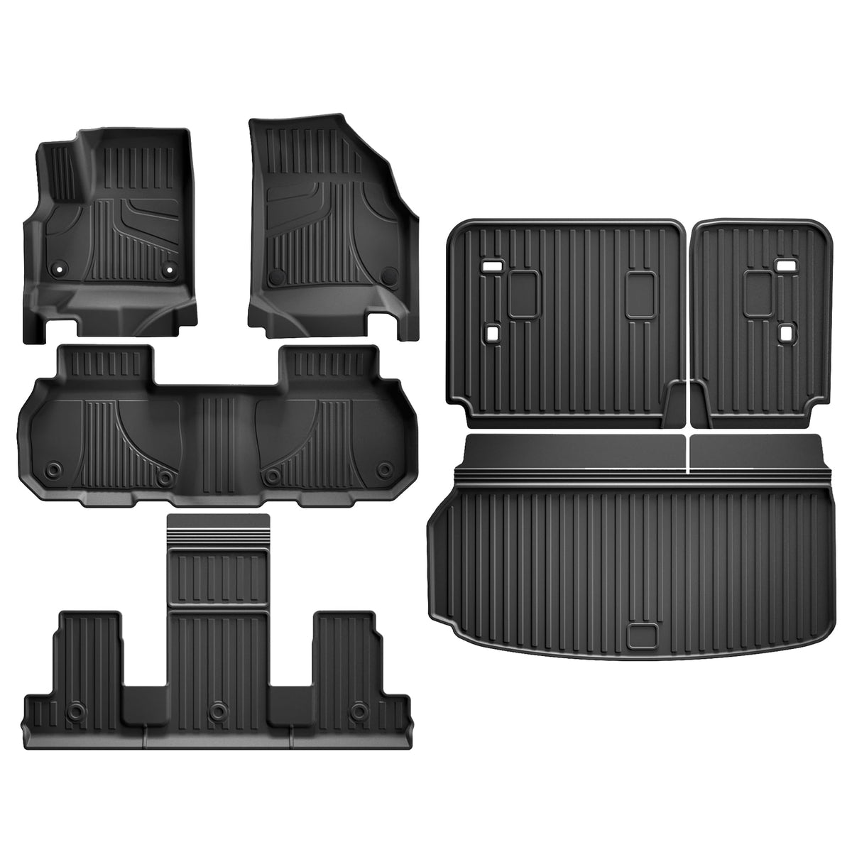 AOMSAZTO vehicle mat — custom fit TPE floor liners for GMC Acadia and Buick Enclave 2024-2026