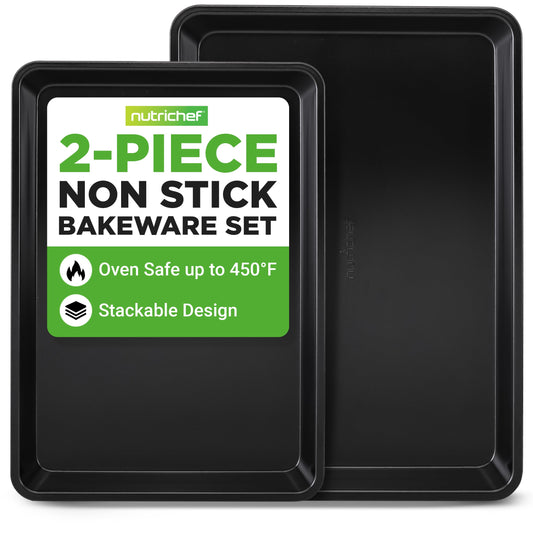 SHEET_PAN — Nonstick metal baking tray set by NutriChef
