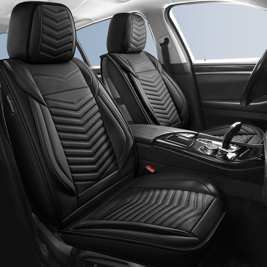 HChengkikz nappa leather car seat covers - waterproof full set for 5 seats