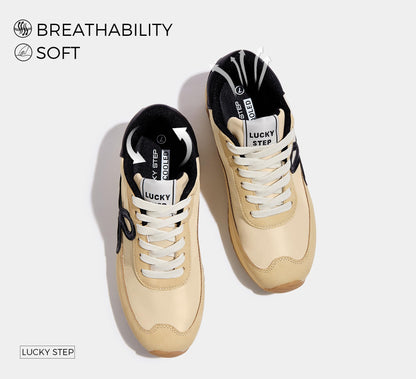 LUCKY STEP women's low top sneakers - trendy and stylish design for comfort and versatility.