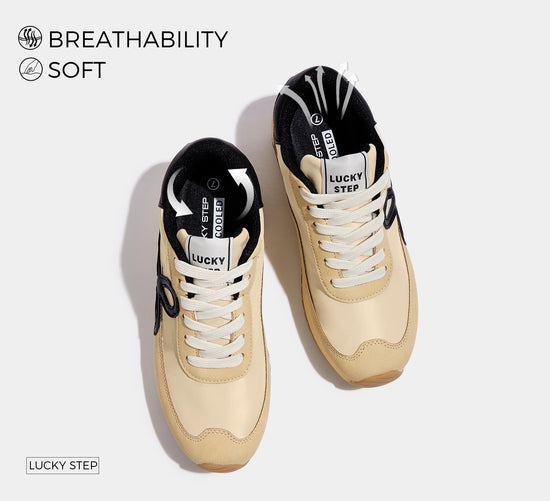 LUCKY STEP women's low top sneakers - trendy and stylish design for comfort and versatility.