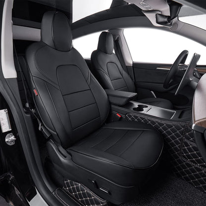 Vehicle seat cover — EKR custom fit leatherette for Tesla Model Y 2019-2023