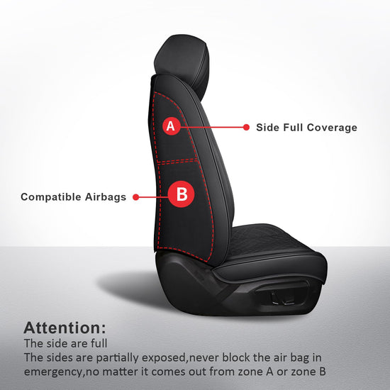 MIROZO vehicle seat cover — waterproof leather full set for cars and SUVs