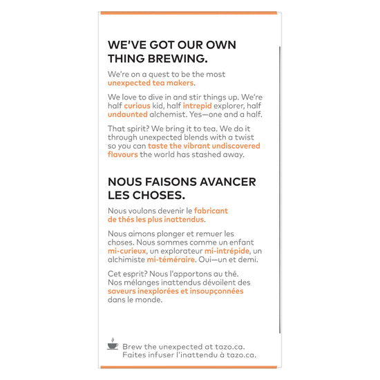 Tazo tea — Passion orange blend