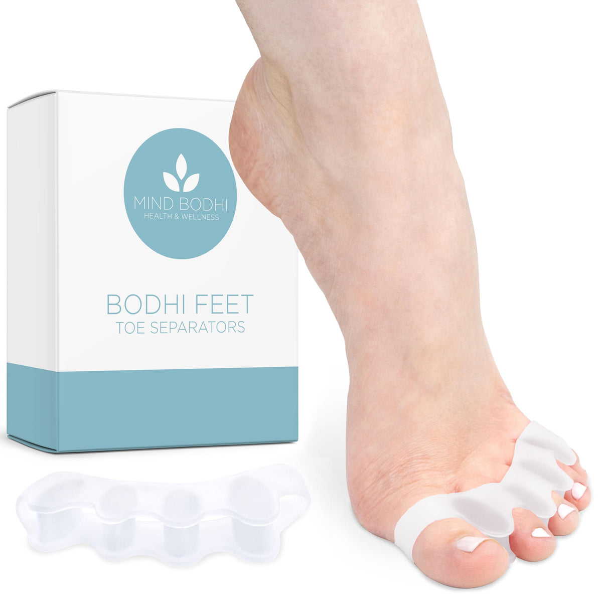 Orthopedic brace — Mind Bodhi toe separators for men and women, regular size, white