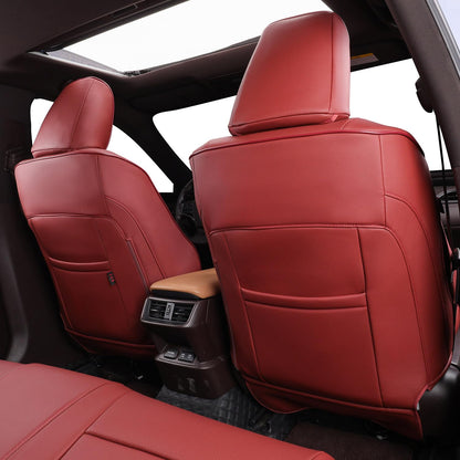 EKR car seat covers - custom leather in burgundy for Lexus ES350 and ES300h 2013-2018