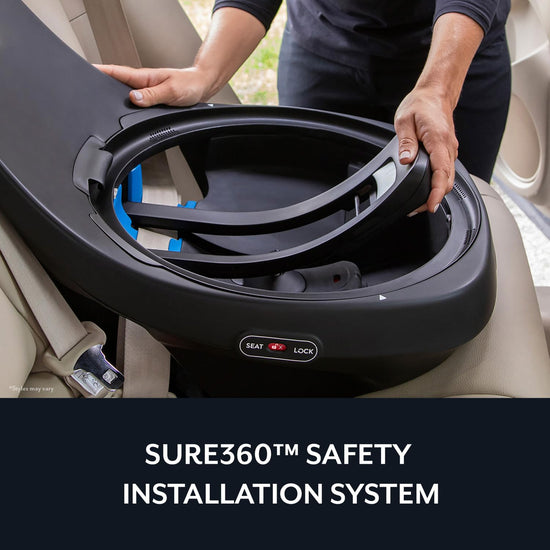 Evenflo Revolve360 Slim car seat with quick clean cover