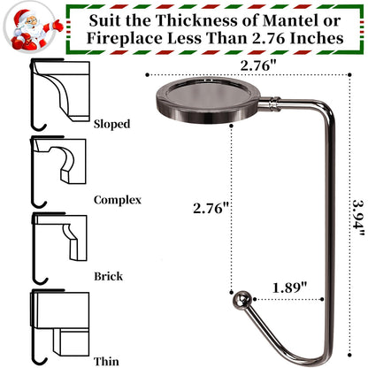 TEMPORARY_HANGER_HOOK — Non-slip metal stocking hangers for mantle by 365park