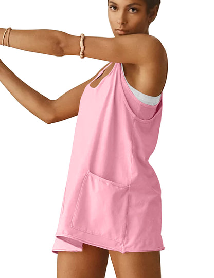 VIUTIL womens athletic dress with built-in shorts