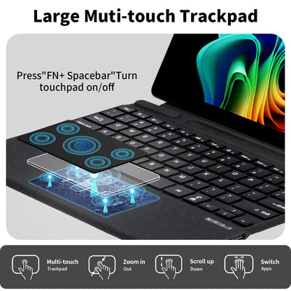 Sooguard Microsoft Surface Pro Keyboard for 11/10/9/8/X, 13" Ultra-Thin Detachable Bluetooth Type Cover with 7-Color Backlit, Multi-Touch Trackpad & Pen Holder