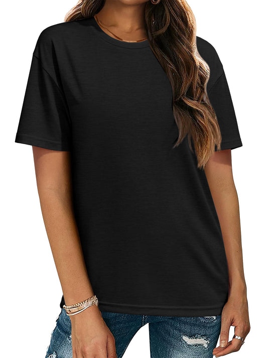 Shirt — Short sleeve crew neck casual tops 2 pack by Zeagoo