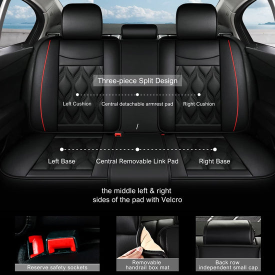AOMSAZTO vehicle seat cover — leather waterproof fit for Jeep Cherokee 2014-2023