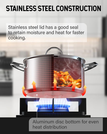 Cooks Standard stockpot with stainless steel lid