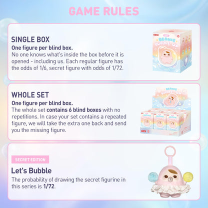 Toy figure — Pucky beanie bubble UP series plush pendant blind box