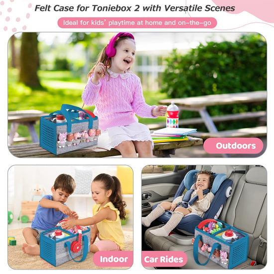 PISOSN carrying case — travel bag for Toniebox starter set and figurines