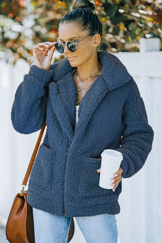PRETTYGARDEN coat — Sherpa fleece oversized warm outerwear clothing.PRETTYGARDEN coat — Sherpa fleece oversized trendy warm outerwear clothing.