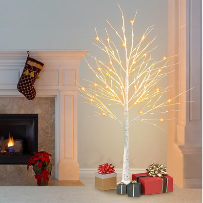 Dazzle Bright artificial tree — 6 ft Christmas birch tree