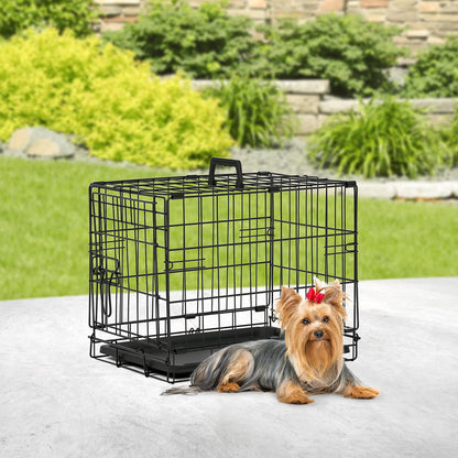 BestPet dog crate with double-door and removable tray for large dogs