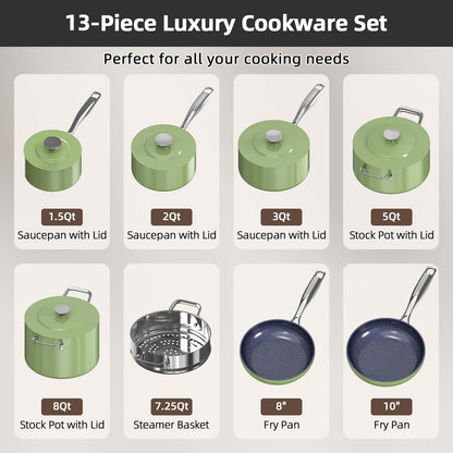 Nuwave cookware set — 13-piece collection