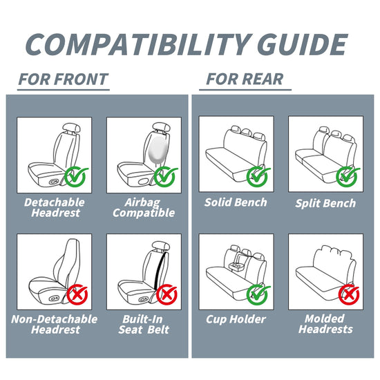 Arazi 5 seat covers — full coverage leather for 5 seats in black and red
