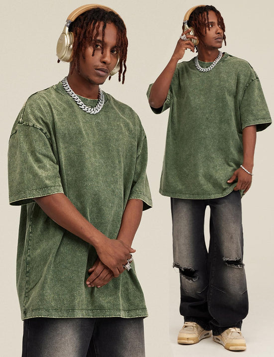 Shirt — Oversized vintage tee in loose fit style for casual streetwear