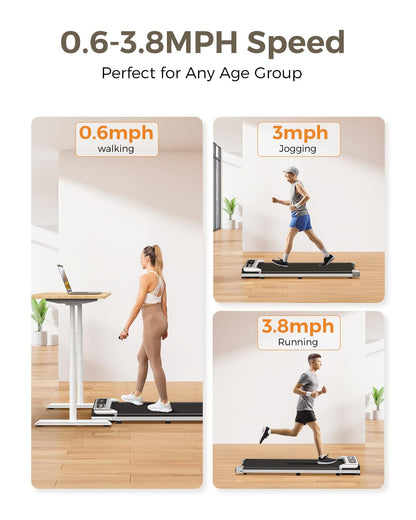 Yagud treadmill — 2.5 HP portable walking and jogging machine with remote control and LED display