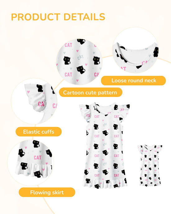 LQSZ nightgown and matching outfit for girls and dolls