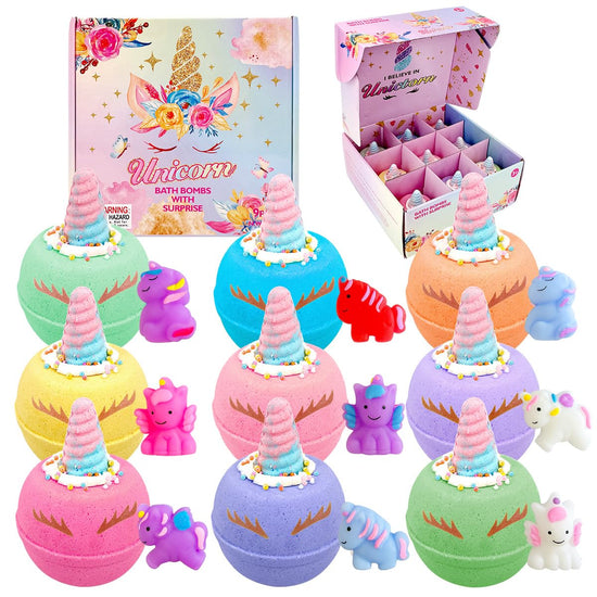 Clear and Fresh Bath Bombs for Kids with Surprise Inside for Kids