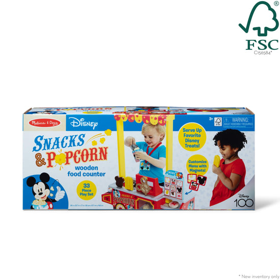 Melissa & Doug pretend play food counter – 33 pieces with FSC-certified materials