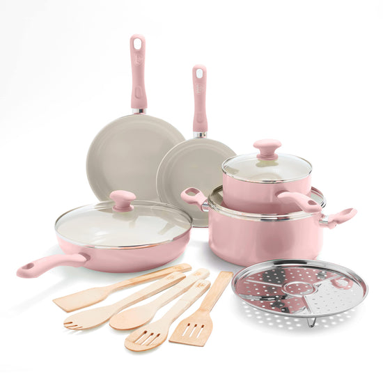 Cookware set — Soft grip 16 piece by GreenLifeCookware set — Soft grip 16 piece by GreenLife