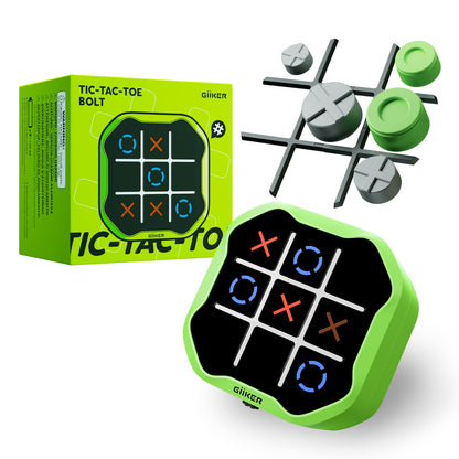 GiiKER Tic Tac Toe Bolt Game — 3-in-1 handheld travel game for kids and adults